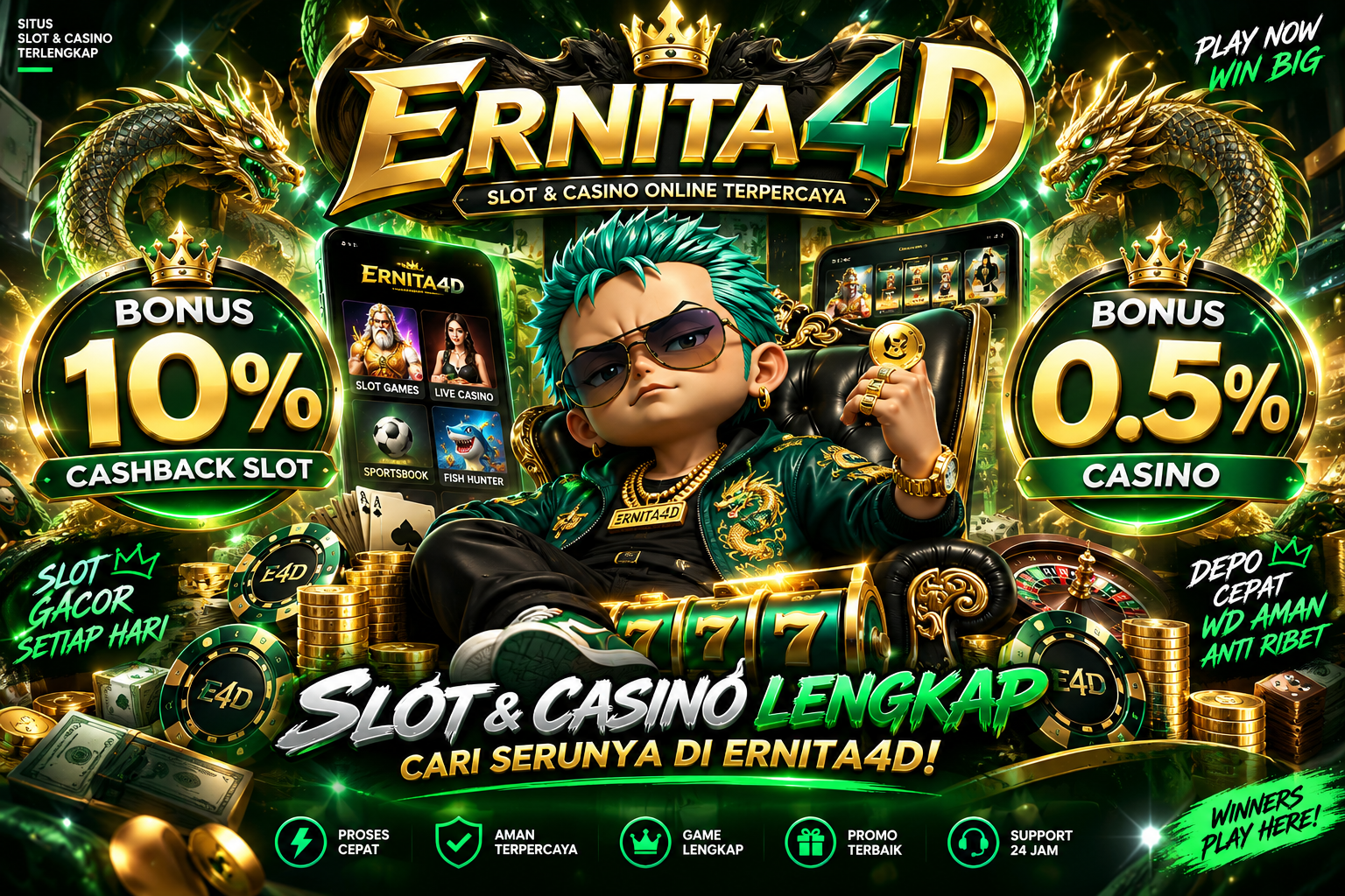 BONUS CASHBACK X-TRA KHUSUS SLOT GAMES 10%
